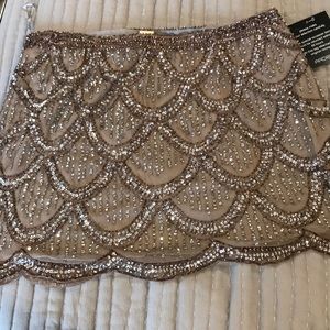 Sequin mini skirt